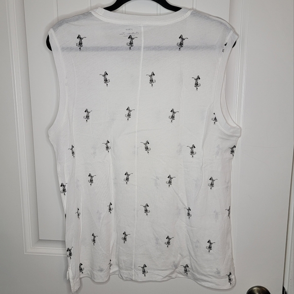 J. Crew Collectors Tee Sleeveless Top, Hula Girl, Women's Large, White, NWT - Picture 5 of 5